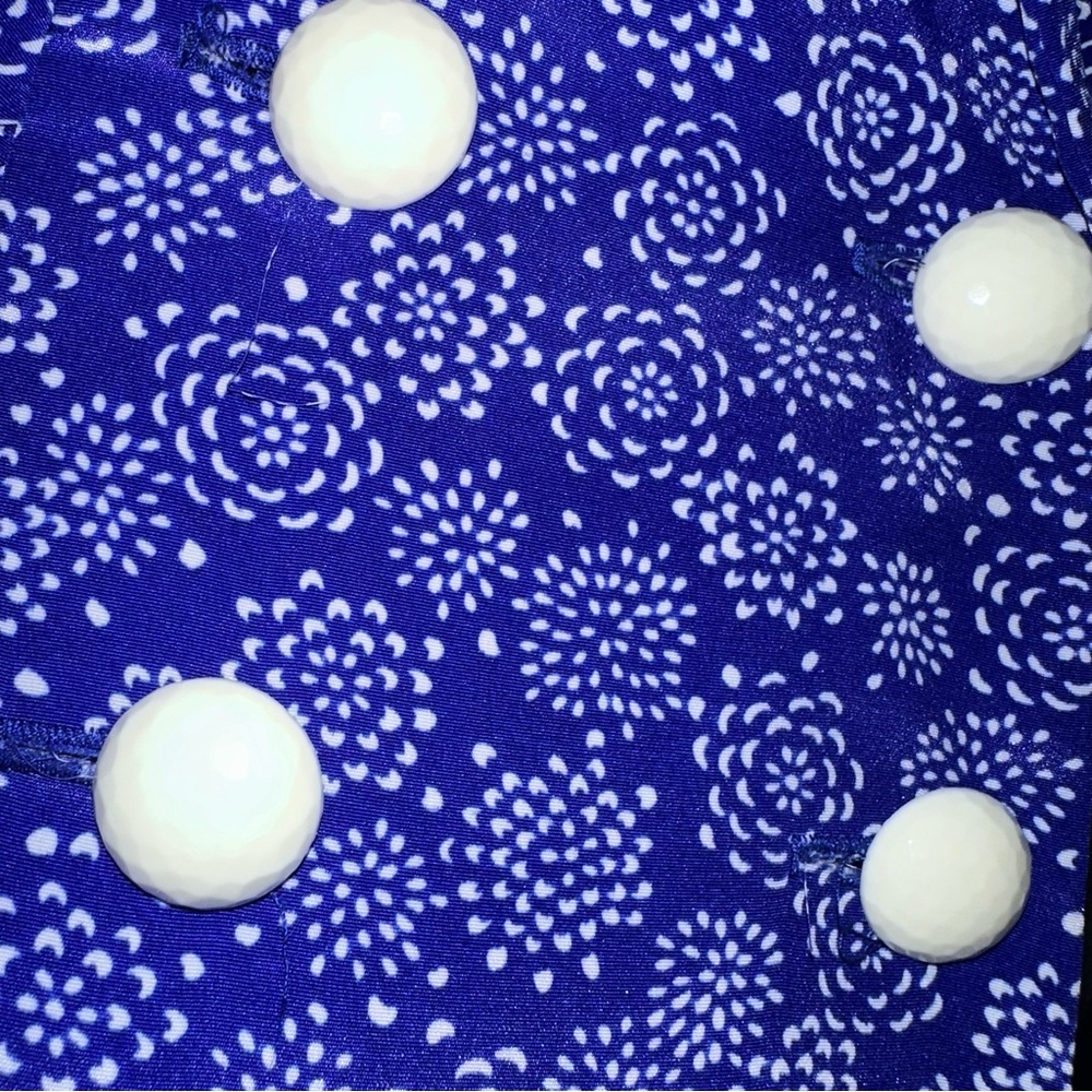 Vintage Blue & White Floral Skirt Set - Picture 4 of 13